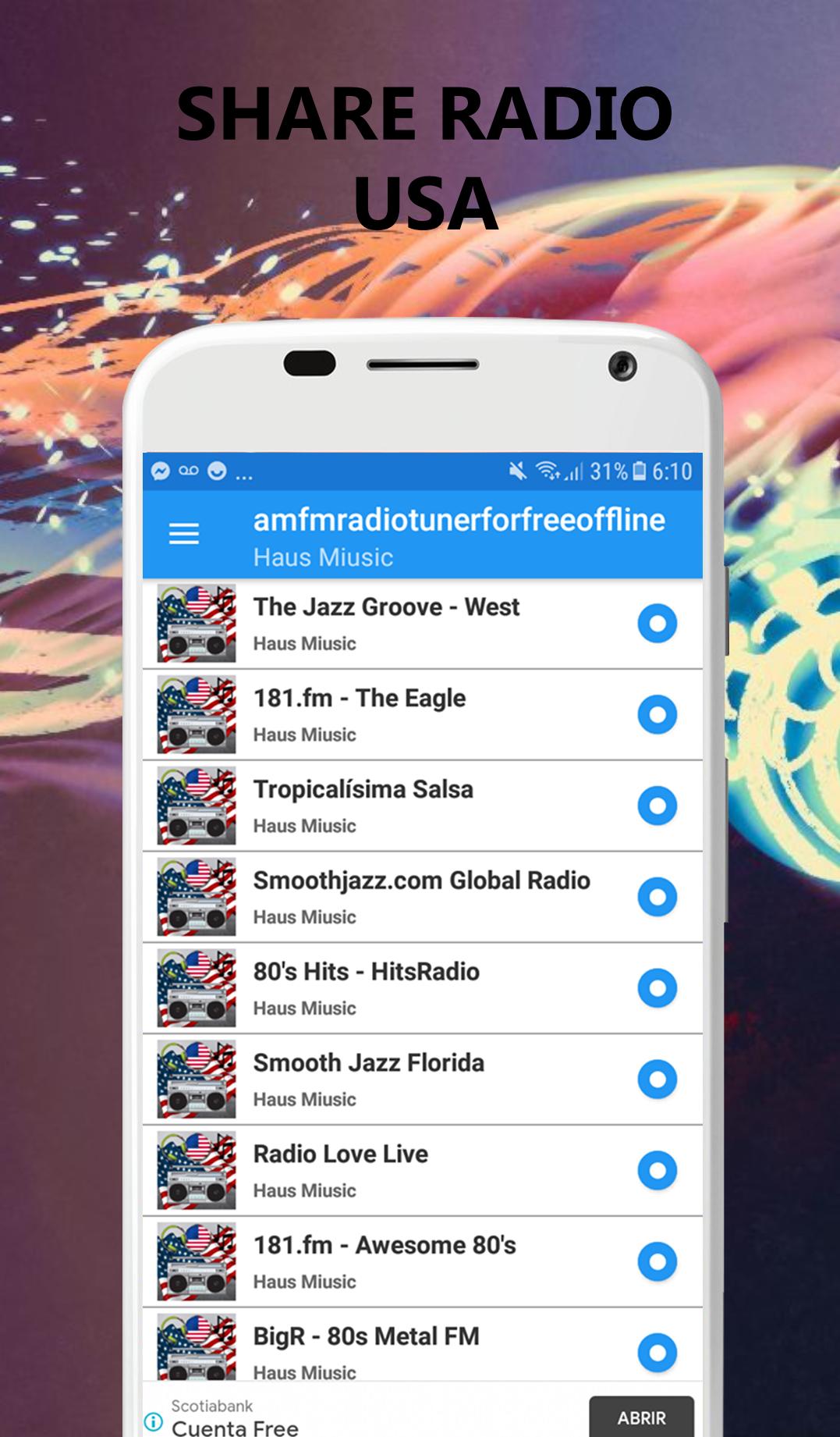 am fm radio tuner for free offline for Android - APK Download