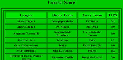Correct score Cartaz
