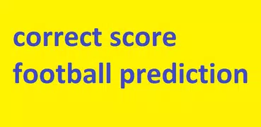 correct score football prediction