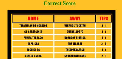 Correct Score Tips Affiche