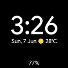 Pixel Watch face - Minimal pixel style watch face icono
