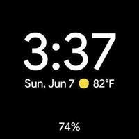 Pixel Watch face - Minimal pixel style watch face Ekran Görüntüsü 3