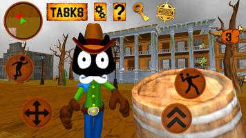 Cowboy Cat Neighbor Escape اسکرین شاٹ 2