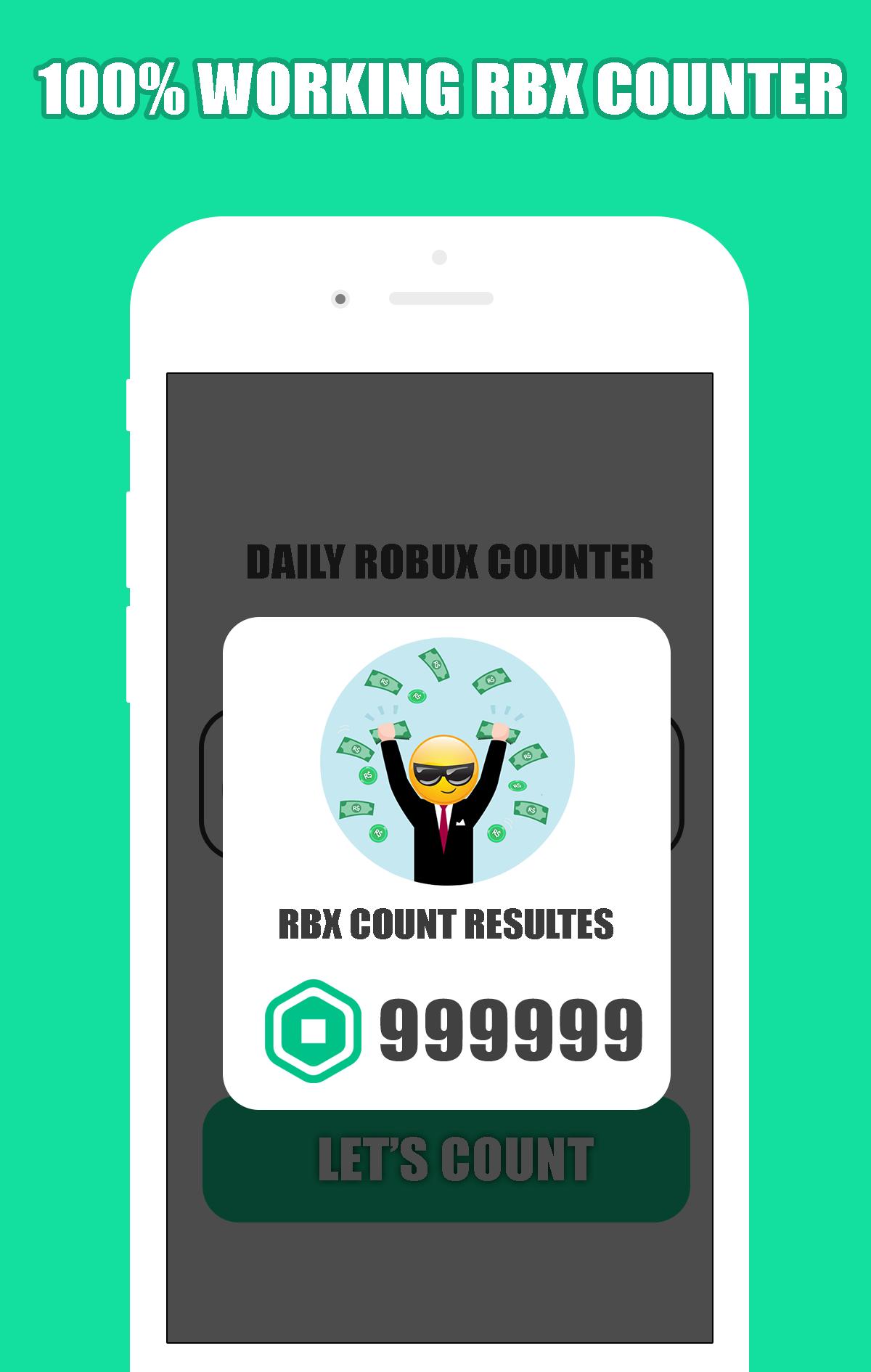 Free Robux Counter Rbx Masters For Android Apk Download