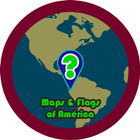 🌏 North and Countries of South América Maps Quiz icône