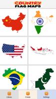 Country Flag Maps 1 Color by Number - Pixel Art capture d'écran 1