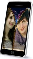 Couple Photo Zipper LockScreen ảnh chụp màn hình 1