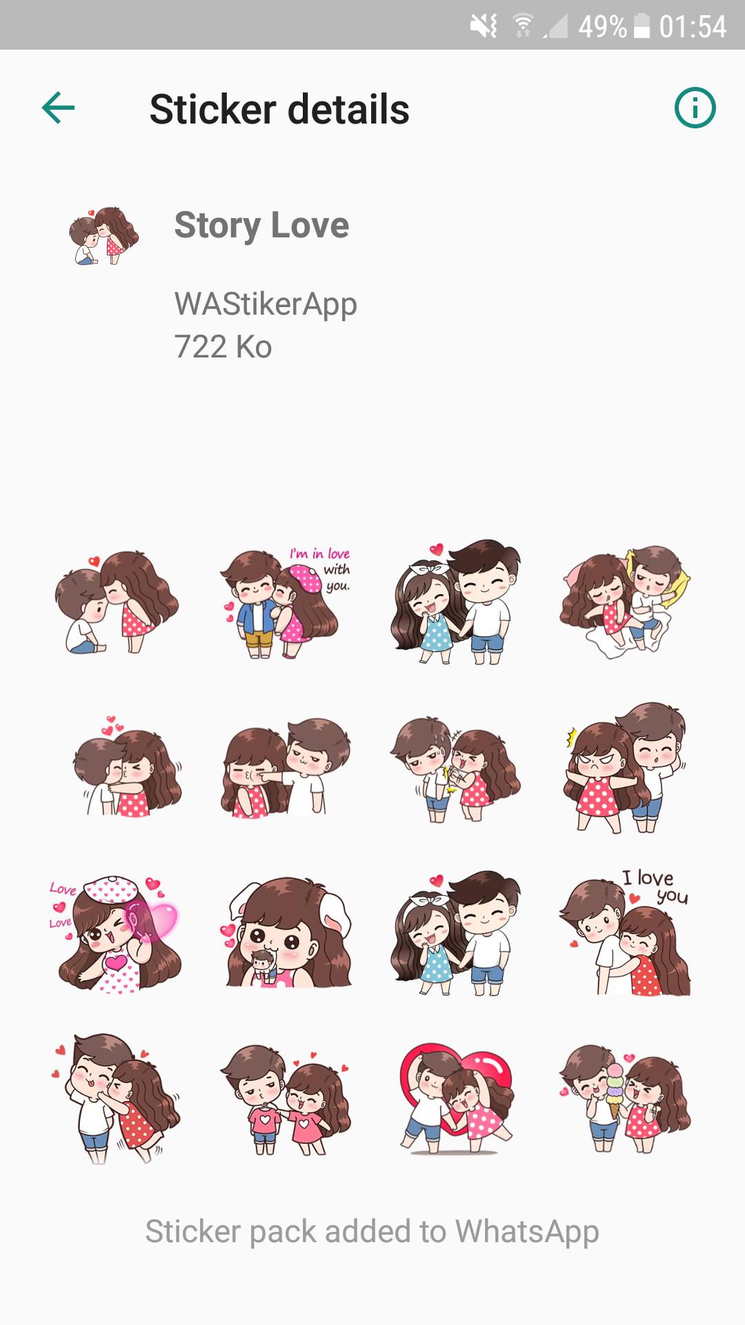 Yo whatsapp love stickers