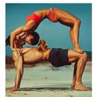 couples yoga poses challenge f icône