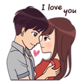 ”Couple Story Stickers Packs - WAStickerApps