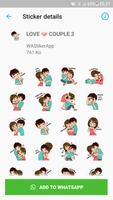 Couple Story Stickers Affiche