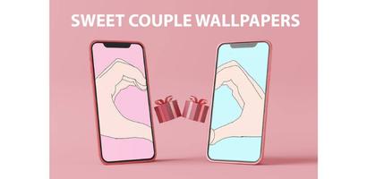 Sweet Love Couple Wallpaper पोस्टर