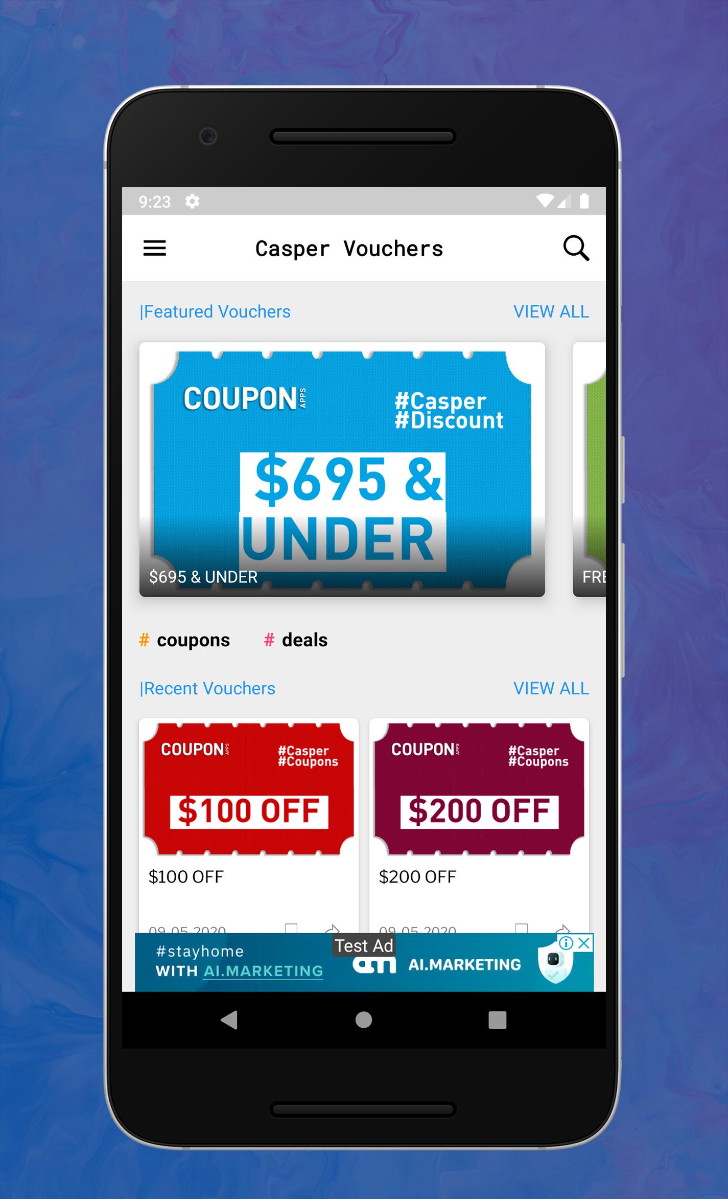 Coupons for Casper discount codes by Coupon Apps الملصق