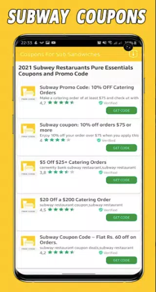 Coupons for Subway - Free coupons & deals APK for Android Download