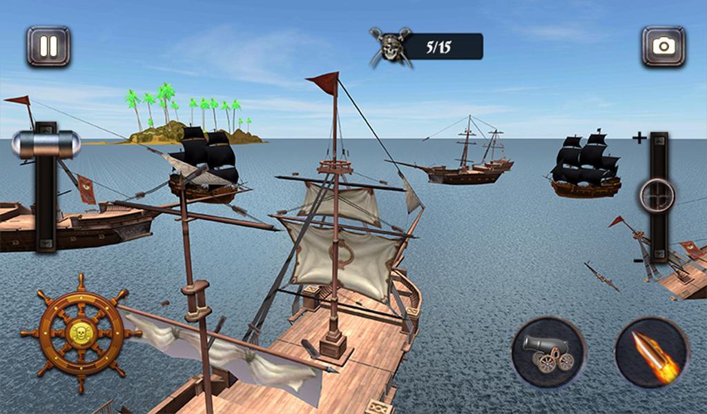Android 用の カリブ海の無法者海賊船の戦い3d Apk をダウンロード