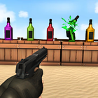 Derribar botellas juegos armas icono