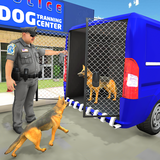 Polis köpeği taşıma kamyonu 3D simgesi