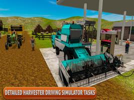 真正的農場收割機3D：卡車駕駛模擬器 截圖 2