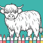Cow Coloring Book biểu tượng