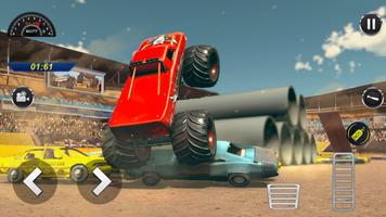 Real Crash Monster truck stunt imagem de tela 1