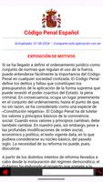 Poster Código Penal Español