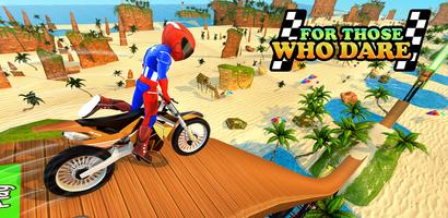 Superhero Moto Bike Stunt Racing Game capture d'écran 2
