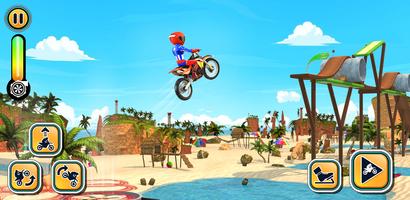 Superhero Moto Bike Stunt Racing Game capture d'écran 3