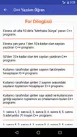 C++ Yazılım Öğren imagem de tela 2