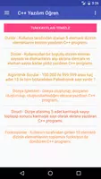 C++ Yazılım Öğren imagem de tela 5
