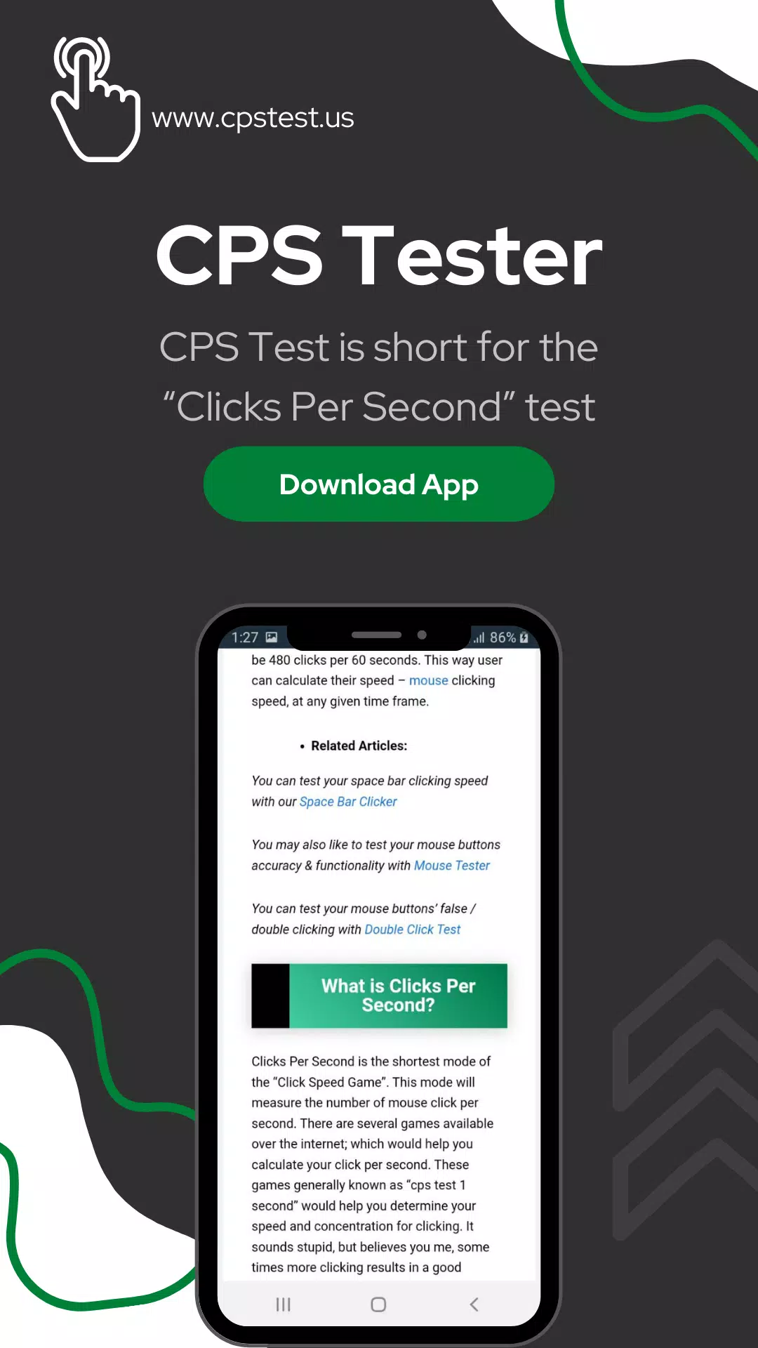 1 Second Click Speed Test - CPS Tester