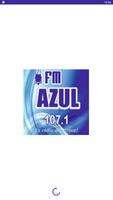 Poster FM Azul 107.1 MHz.