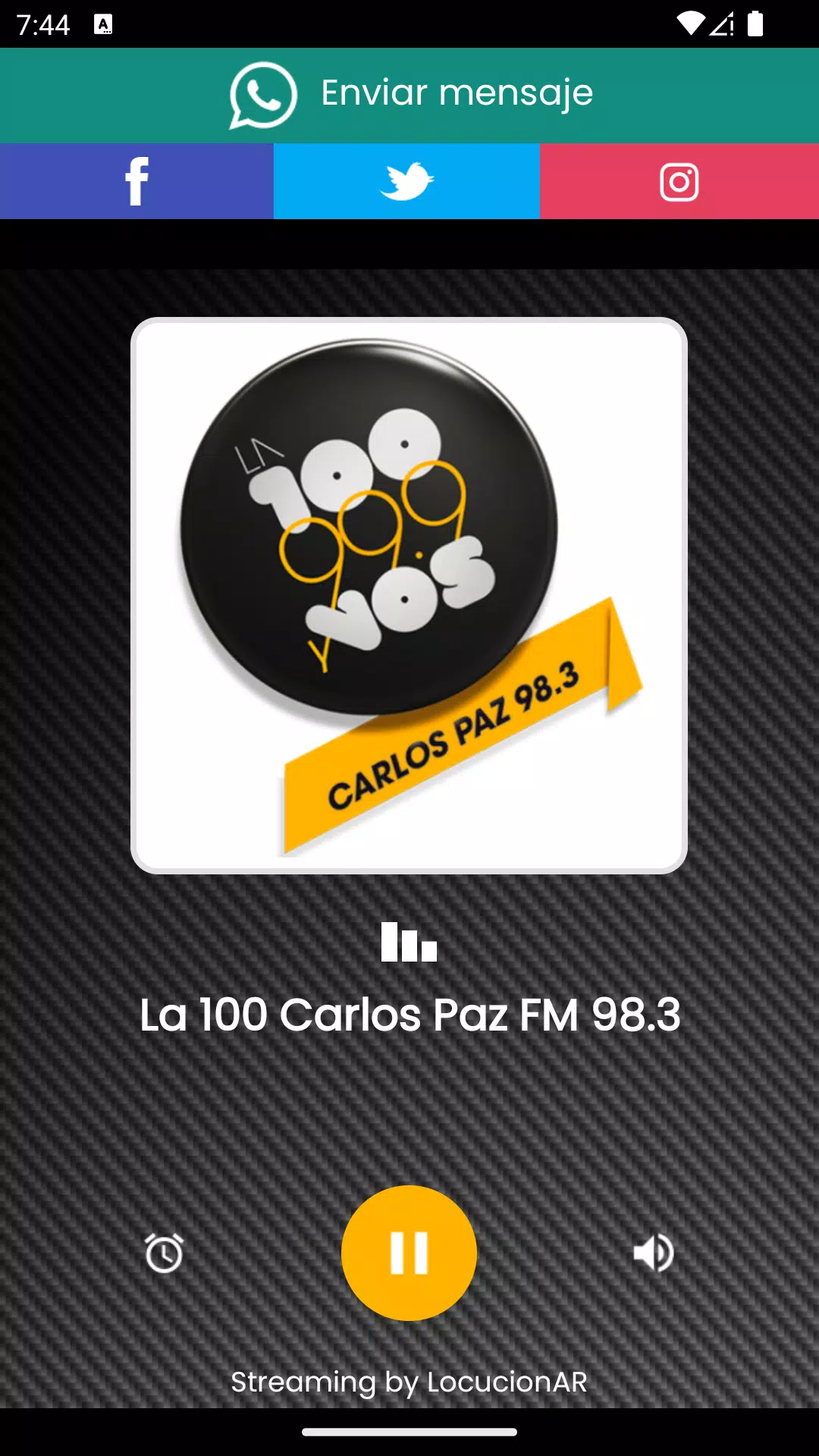 Descarga de APK de La 100 Carlos Paz FM 98.3 para Android