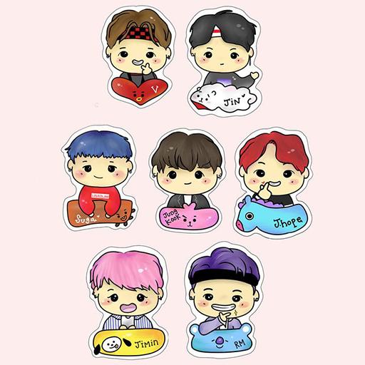 Cute BTS Chibi Wallpaper APK for Android Download