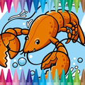 Crab & Shrimp Coloring Book