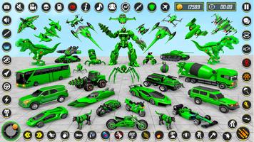 공룡 로봇 자동차 게임:로봇 게임 포스터