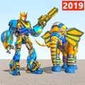Elephant Robot Vs Lion Robot