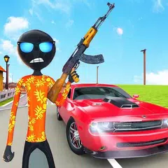 Stickman Crime simulator: Real stickman games