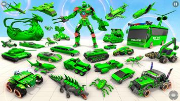 Bus Robot Car Game اسکرین شاٹ 1