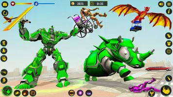 Rhino Robot - Robot Car Games screenshot 7
