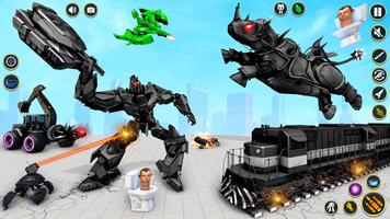 Rhino 로봇 자동차 게임 – 로봇 게임 스크린샷 1