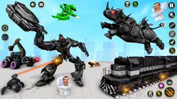 Rhino Robot - Robot Car Games screenshot 1