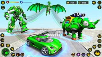 Rhino Robot - Robot Car Games স্ক্রিনশট 3