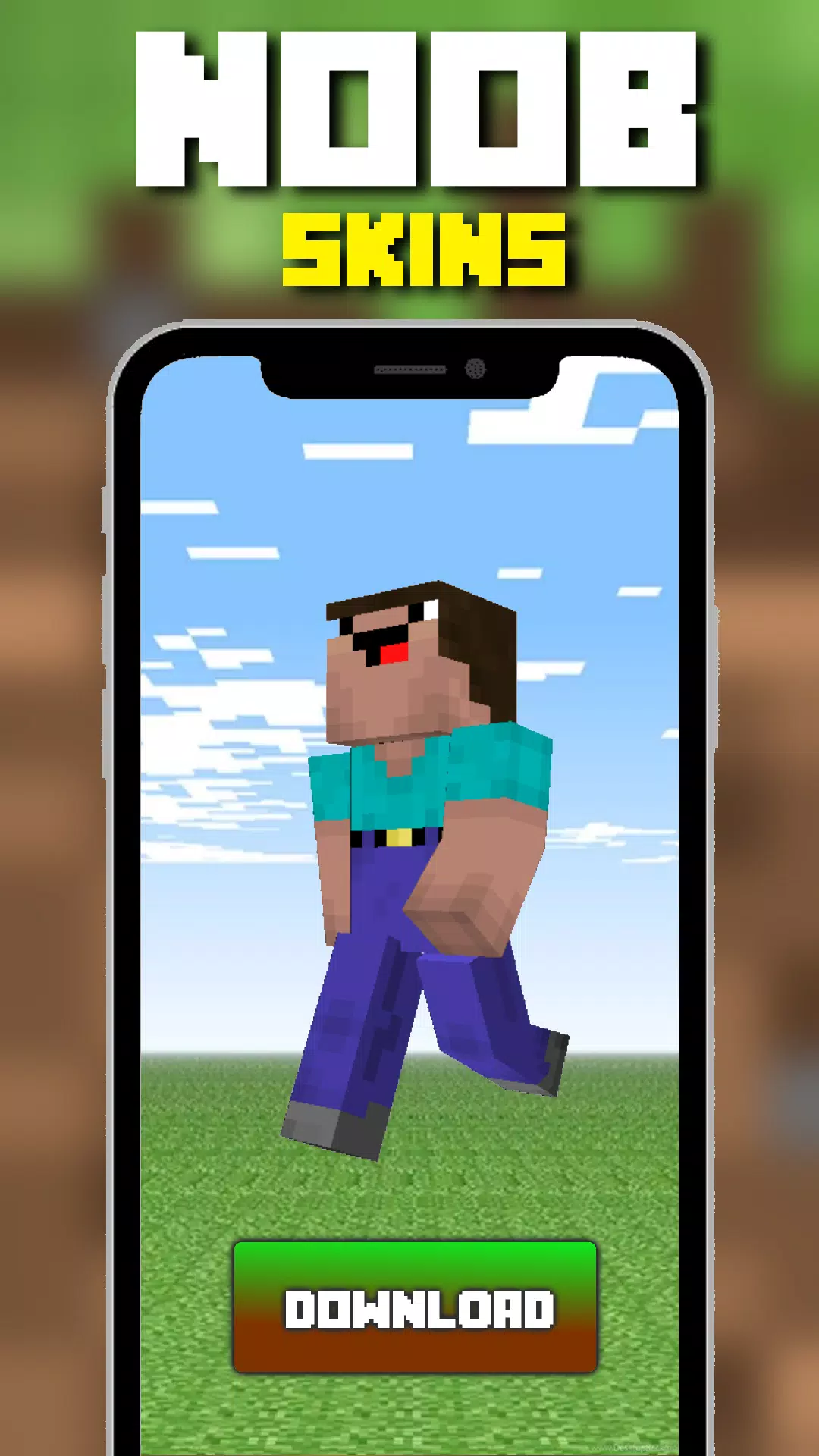 Roblox noob 2.0 Minecraft Skin