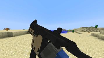 Gun Mod for Minecraft PE Affiche