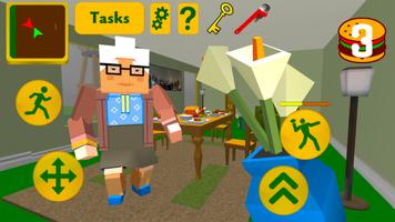 Craft Granny. Blocky Neighbor Escape 3D capture d'écran 1