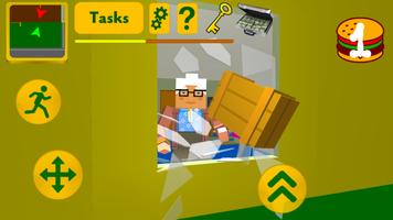 Craft Granny. Blocky Neighbor Escape 3D imagem de tela 2