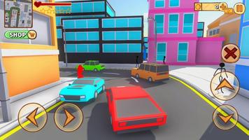 Stickman Auto Crime Craft Hero Poster