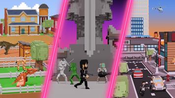 Craft Nextbots 3D: Pixel world скриншот 1