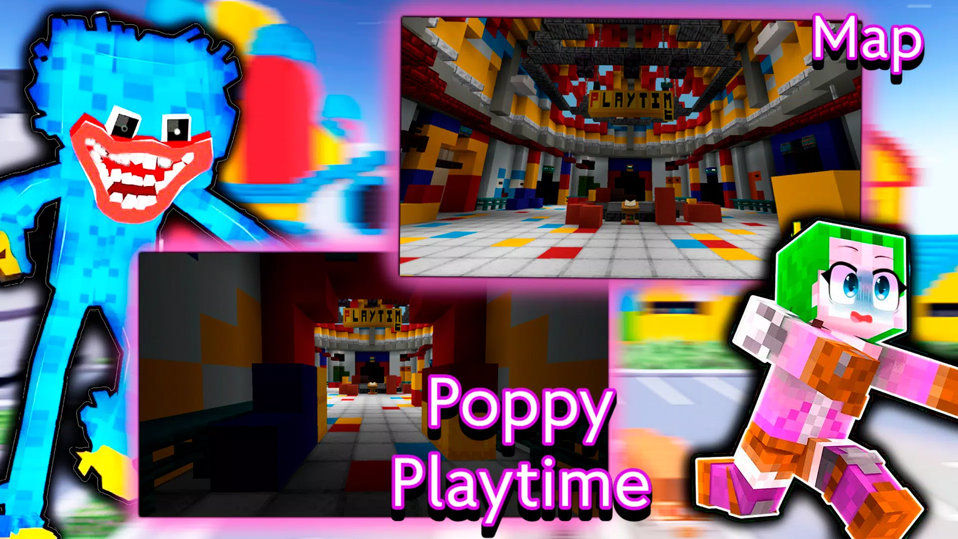 Poppy Playtime (Chapter 2) - Minecraft Map [HORROR] Minecraft Map