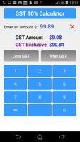 GST 10% Calculator poster